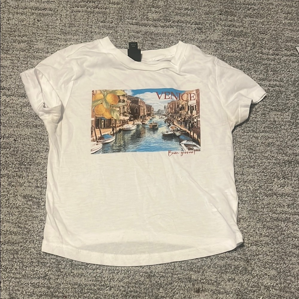 Target White Venice Graphic Baby tee